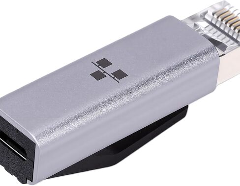 Dpofirs USB C Ethernet Adapter, 1000Mbps RJ45 Male to USB C Female Gigabit Network Adapter for Laptop Tablet Smartphone, Plug and Play in Kuwait