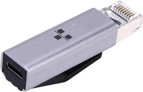 Dpofirs USB C Ethernet Adapter, 1000Mbps RJ45 Male to USB C Female Gigabit Network Adapter for Laptop Tablet Smartphone, Plug and Play in Kuwait