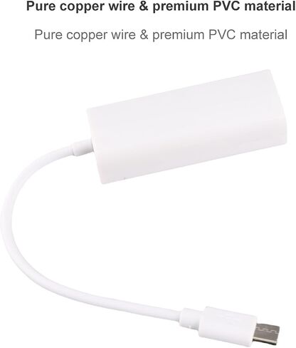 USB 3.1 Type C to RJ45 Adapter HighSpeed 100Mbps Ethernet Converter for and USBC Laptops Compact Size in Kuwait