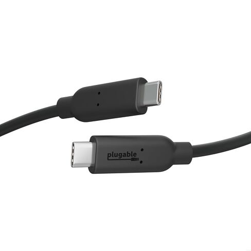 Plugable 10Gbps USB C to USB C Cable, 3.3 feet (1 Meter), 5A, USB-IF Certified, USB 3.1 Gen 2 Type-C - Driverless in Kuwait