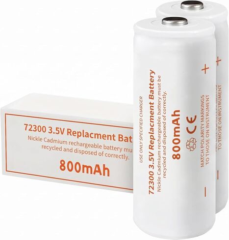 2-Pack Replacement Battery for Welch Allyn 72300 3.5V 800mAh Ni-Cd Rechargeable Battery Compatible with Otoscope 71000-A, 71000-C in Kuwait
