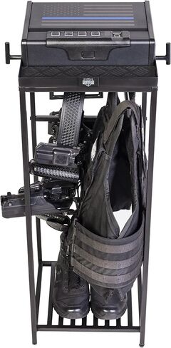 Guard The Line Tac Tower, Police Gear Rack with Biometric Safe, Vest Hanger in Kuwait