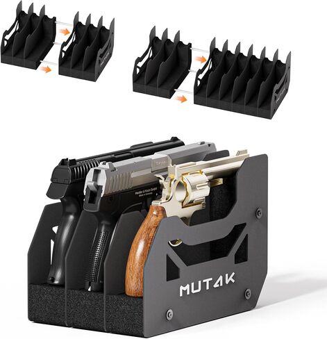 Big Soft Foam Pistol Rack for Gun Safe, Gun Cabinet, Durable Handgun Stand Organizer Accessories with Gun Slots, Compatible with Size Firearm, Revolver Pistols Holder in Saudi Arabia