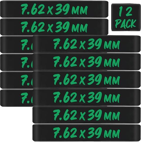 12 Pack Magsaddle 7.62x39mm Magazine Marking Bands 7.62x39 Caliber Identification Holster Accessories in Kuwait