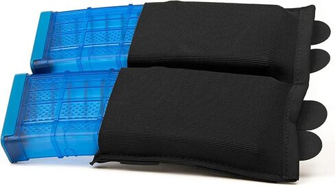 Blue Force Gear - Double Magazine Holder - MOLLE Mag Pouch for Duty Belt, Tactical Vest, & Plate Carrier - Stackable Airsoft Ammo Attachments and Pistol Mag Pouches - 6.5 x 5.5 x .13 Inches - Black in Kuwait