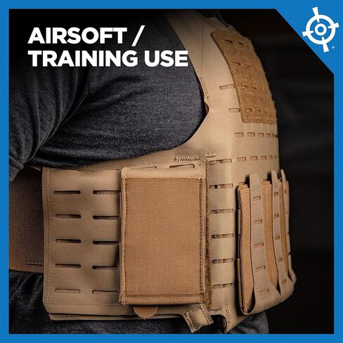Blue Force Gear - Double Magazine Holder - MOLLE Mag Pouch for Duty Belt, Tactical Vest, & Plate Carrier - Stackable Airsoft Ammo Attachments and Pistol Mag Pouches - 6.5 x 5.5 x .13 Inches - Black in Kuwait