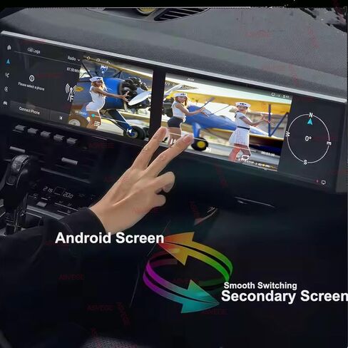 12.3 Inch 2K Dual Screen Car Stereo for Porsche Macan 2014-2017 8+256GB in Kuwait