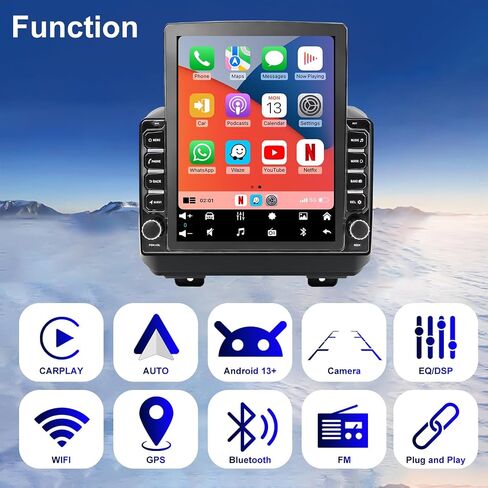 4G+64G Car Radio Stereo for Jeep Wrangler 2018-2023, Gladiator JT 2020-2023 in Saudi Arabia