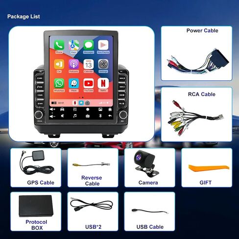 4G+64G Car Radio Stereo for Jeep Wrangler 2018-2023, Gladiator JT 2020-2023 in Saudi Arabia