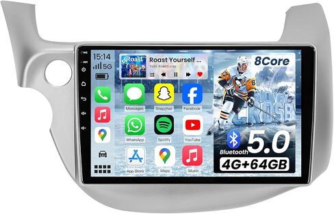 8Core 4G+64GB Car Stereo Radio for Honda FIT 2008-2013：Android 13 Wireless CarPlay Android Auto 10 inch 1280 * 800 IPS Touchscreen Bluetooth GPS 5GWIFI RDS FM Radio SWC Mirror Link Backup Camera in Kuwait
