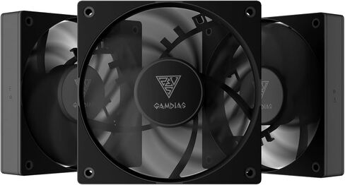 GAMDIAS Notus M1-1203 أداء هيدروليكي بمحمل 120 ملم، 3 عبوات - أسود in Kuwait