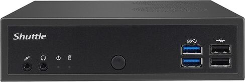 Shuttle XPC Slim DH02U Mini Barebone PC Embedded Intel Kabylake-U Celeron 3865U Processors and NVIDIA GeForce GTX 1050 Graphics No RAM No HDD/SSD No OS Black in Saudi Arabia