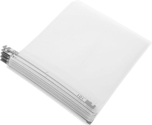 12pcs Portable White Non-Woven DVD Storage Bags Scratch-Resistant Disc Sleeves for Video Game Disks and DVDs, for Travel and Home Use in Kuwait