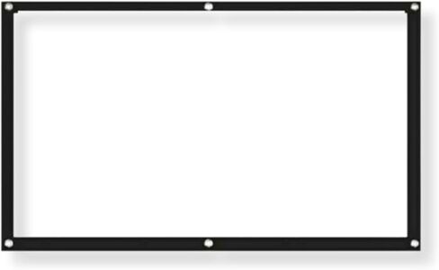 Projector Screen - Portable Projector Screen with 6 Hooks, Foldable Screen for Projector, Indoor & Outdoor Screens for Movies, Video Projection Screens for Home Party & Office in Kuwait