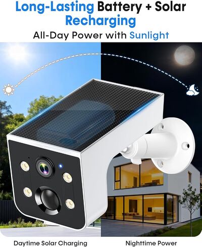 Solar Security Camera Video Quality is Clear During the Day and at Night in Kuwait