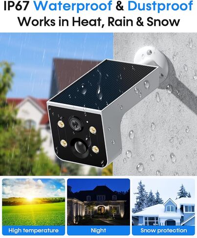 Solar Security Camera Video Quality is Clear During the Day and at Night in Kuwait