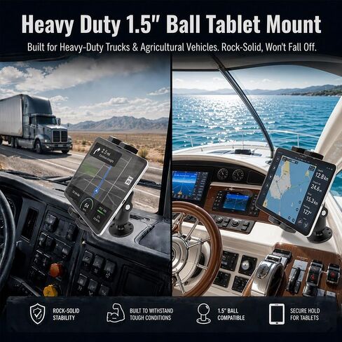 xik Heavy Duty 1.5" Ball Screw Mount Tablet Holder in Saudi Arabia