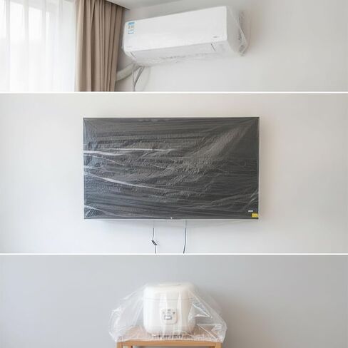 Dust Cover - Clear Elastic Appliance Covers for Kitchen - for Moving , Small size, 20 pieces, 70cm x 80cm, for home appliances in Kuwait