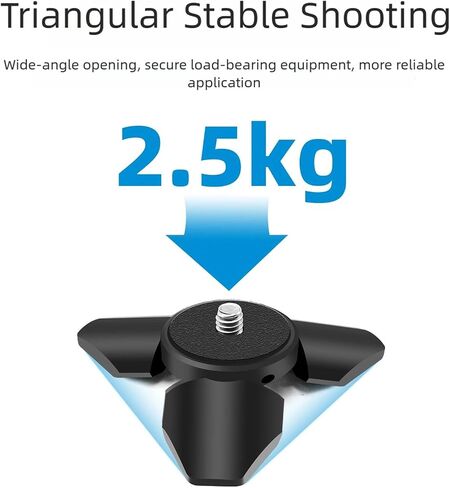 Metal Desktop Base with Automatic Opening Stand 1/4 Screw Mount in Kuwait