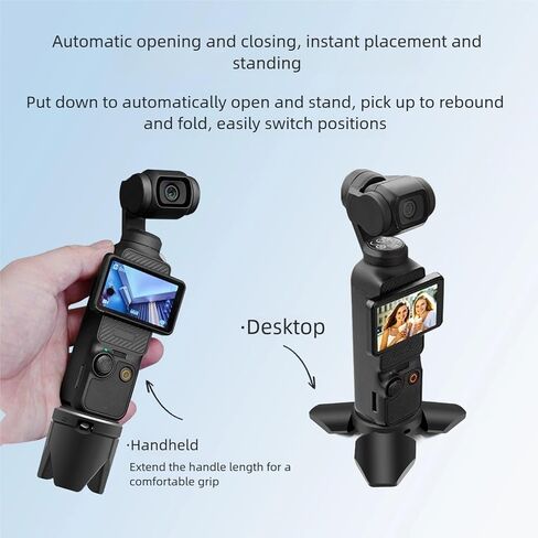 Metal Desktop Base with Automatic Opening Stand 1/4 Screw Mount in Kuwait