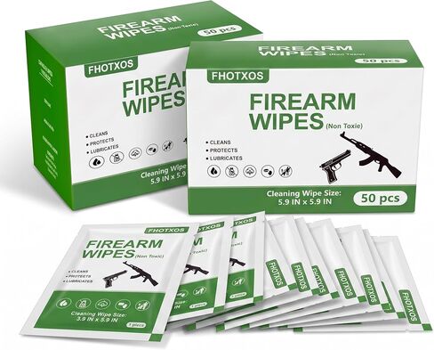 Gun Oil Wipes for Gun Cleaning | Lint Free Rags and Wipes for Firearm Maintenance | Professional Defense Cleaning Supplies. in Kuwait