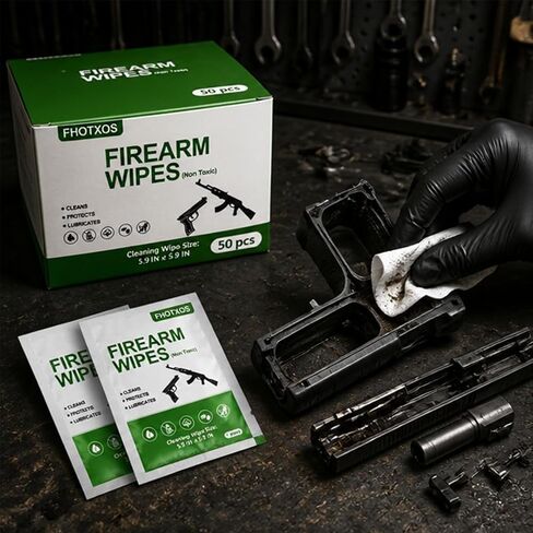 Gun Oil Wipes for Gun Cleaning | Lint Free Rags and Wipes for Firearm Maintenance | Professional Defense Cleaning Supplies. in Kuwait