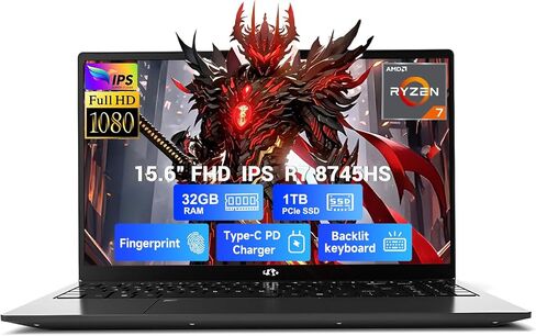 NIMO 15.6 Light Gaming Laptop 2026 AI| AMD Ryzen 7 8745HS 32GB RAM 1TB SSD in Kuwait