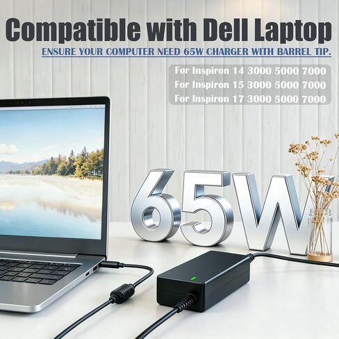 45W 65W Charger Compatible with Dell Inspiron 15 3000 Laptop HA65NS5-00 in Saudi Arabia