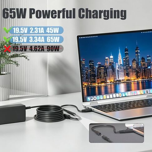 45W 65W Charger Compatible with Dell Inspiron 15 3000 Laptop HA65NS5-00 in Saudi Arabia