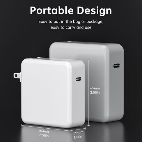 70W USB-C Fast Charger for MacBook Pro 16 15 14 13 inch & MacBook Air 13 15 inch M4 M3 M2 M1 2025-2020, High-Speed 70W USB-C Power Adapter Fast as Original, for Home Office Travel in Saudi Arabia
