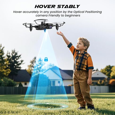 SIMREX Mini Drone with 720P Camera for Kids & Beginners - Foldable RC Quadcopter, Optical Flow Positioning, Altitude Hold, 3D Flip, 2 Batteries 20Min Flight, Safe & Easy Indoor Outdoor Flying Toy Gift (New White) in Saudi Arabia