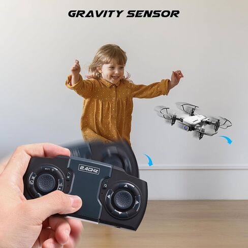 SIMREX Mini Drone with 720P Camera for Kids & Beginners - Foldable RC Quadcopter, Optical Flow Positioning, Altitude Hold, 3D Flip, 2 Batteries 20Min Flight, Safe & Easy Indoor Outdoor Flying Toy Gift (New White) in Saudi Arabia