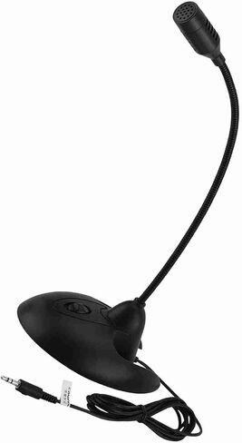 Aoresac Gooseneck Microphone Stereo Mic Desktop Microphone Flexible (Black) in Kuwait