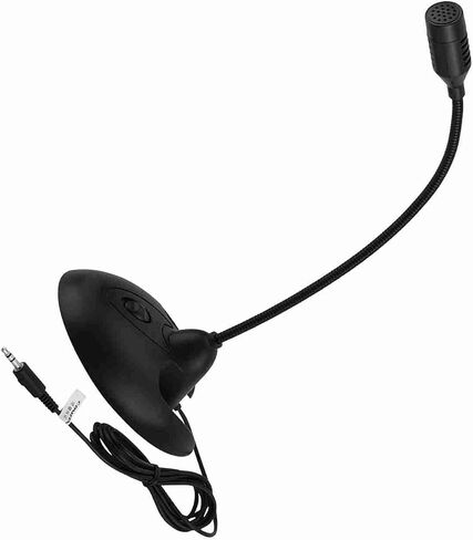 Aoresac Gooseneck Microphone Stereo Mic Desktop Microphone Flexible (Black) in Kuwait