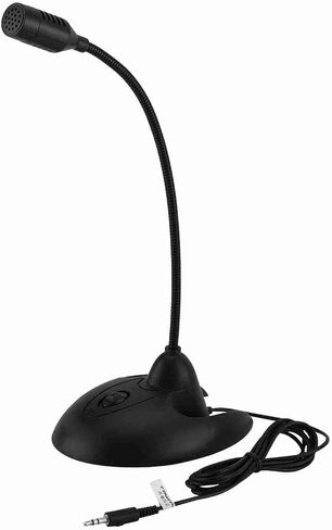 Aoresac Gooseneck Microphone Stereo Mic Desktop Microphone Flexible (Black) in Kuwait