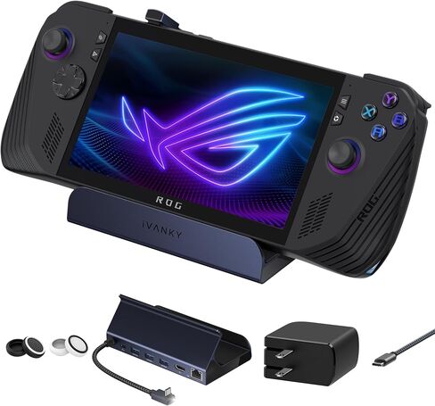 iVANKY 8-in-1 Dock for ROG Ally/X Steam Deck/OLED with 65W Adapter in Kuwait