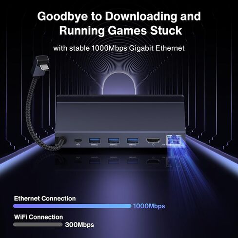 iVANKY 8-in-1 Dock for ROG Ally/X Steam Deck/OLED with 65W Adapter in Kuwait