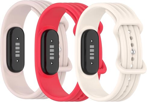 3-Pack Soft Silicone Active Bands for Fitbit Air in Saudi Arabia