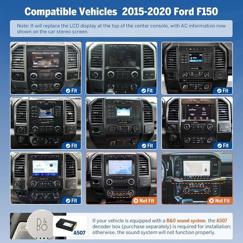 Eonon 4+64GB 12.1" Double din car Stereo for Ford F-150 15-20 in Kuwait