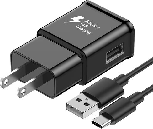Type C Samsung Charger USB C Charger Fast Charging Type C 6ft Cable Cord for Samsung Galaxy Phone S10/S10e/S10+/S9/S9+/S8/S8+/S25/S24/S23/S22/S21/S20/ Ultra/Note 20/Note 10/Note 9 in Kuwait