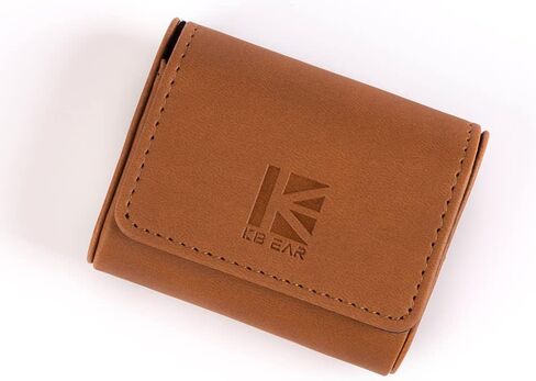 KBEAR Magnetic Closure iem Case, Travel in ear Monitor Case for IEM, Wired Earbuds, in-ear Headphones, Lightweight Storage Bag for kz zs10 pro, zs10 prox, zsn prox, castor, edx pro, ccz melody (Brown) in Saudi Arabia
