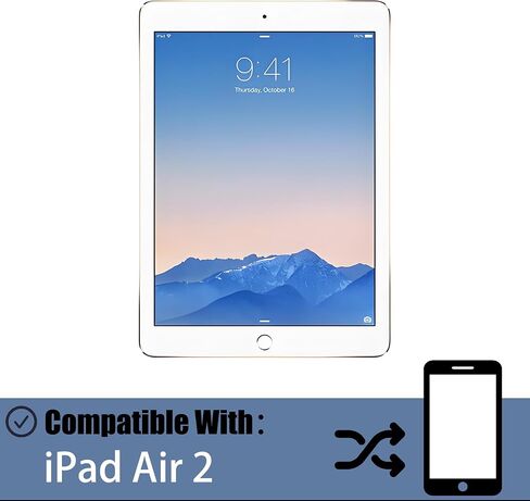 LCD Display Compatible with iPad Air 2 Screen Pantalla Touch Digitizer Replacement [with Fingerprint] with Repair Tool kit in Saudi Arabia