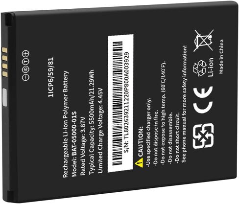 WUHAO for Sonim XP10 Battery BAT-05000-01S [2026 Upgraded] 5500mAh for Sonim XP10 XP9900 Replacement in Saudi Arabia