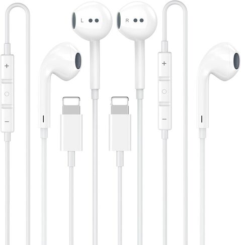 2 Pack [Apple MFi Certified] USB C Headphones Wired for iPhone 17 16 15 in Kuwait