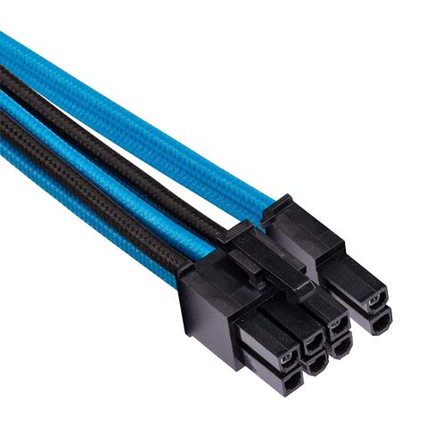 CORSAIR Premium Individually Sleeved PSU Cables Starter Kit – Blue/Black, 2 Yr Warranty, for Corsair PSUs in Kuwait