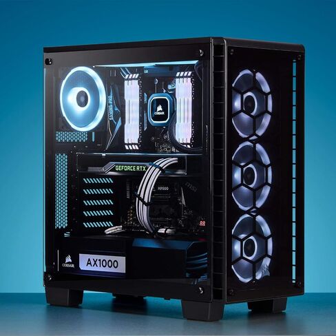 CORSAIR Premium Individually Sleeved PSU Cables Starter Kit – Blue/Black, 2 Yr Warranty, for Corsair PSUs in Kuwait