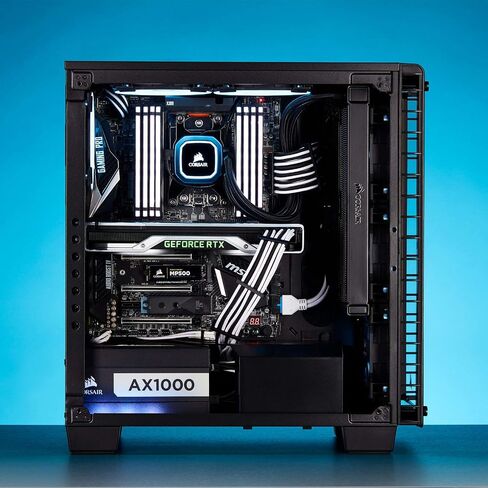 CORSAIR Premium Individually Sleeved PSU Cables Starter Kit – Blue/Black, 2 Yr Warranty, for Corsair PSUs in Kuwait
