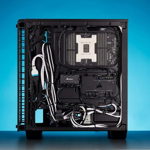 CORSAIR Premium Individually Sleeved PSU Cables Starter Kit – Blue/Black, 2 Yr Warranty, for Corsair PSUs in Kuwait
