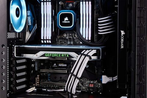 CORSAIR Premium Individually Sleeved PSU Cables Starter Kit – Blue/Black, 2 Yr Warranty, for Corsair PSUs in Kuwait