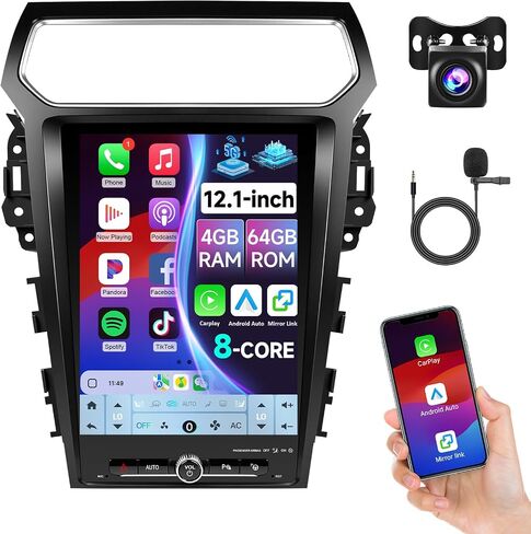 12.1" Car Radio for Ford F150 2015 2016 2017 2018 2019 2020-8-core 4G+64G in Saudi Arabia